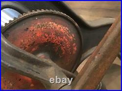 Vintage Goodell Pratt Bench Clamp Mount Hand Drill Antique Tool Free Ship