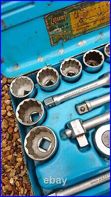 Vintage Hazet 900 Z 1/2in Metric Socket Set Good Condition VW Porsche