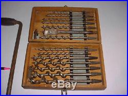 Used Hand Tools | Vintage IRWIN Auger Drill Bit Set Hand Drill Bits ...