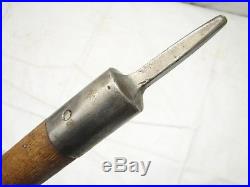 Vintage Ice Mountain Climbing Axe Hand Forged Spike Tool Hiking Strap Pick