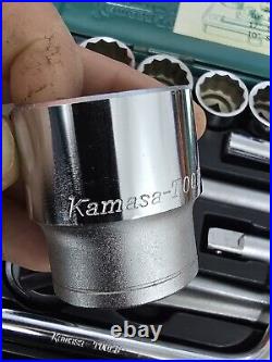 Vintage Kamasa 3554 Socket Set Metric. Nos 24 Pcs