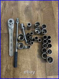 Vintage King Dick Socket set with Britool and others 65 pieces rare