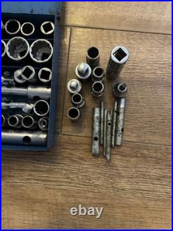 Vintage King Dick Socket set with Britool and others 65 pieces rare