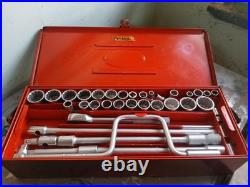 Vintage Large Britool Socket Set No105A