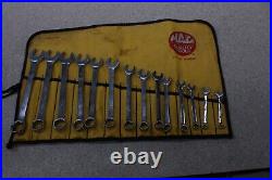 Vintage MAC Tool 14 piece combination metric wrench set SCM14K