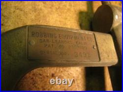 Vintage Robbins Equipment Co Planishing Wheel English Wheel Fender Shaping