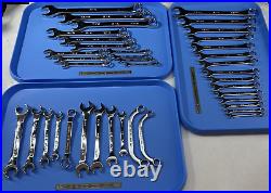 Vintage S-k Tools 39 Piece Sae & Metric Combination Wrench Set Used High Polish