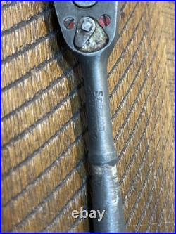 Vintage Snap-On Early Socket Wrench Set In Original Case 1/4 Drive WWII