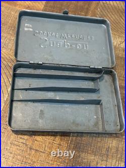 Vintage Snap-On Early Socket Wrench Set In Original Case 1/4 Drive WWII
