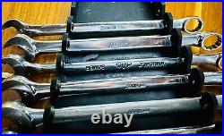 Vintage Snap-On OEXM Metric 12-Pt Combination Wrench Set 10-19mm No 10mm, 18mm