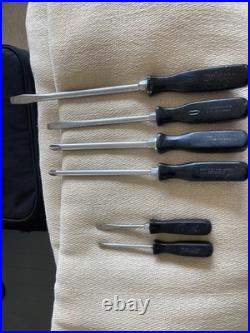 Vintage Snap On Tools Screwdrivers SSD series Old Style Black Handles