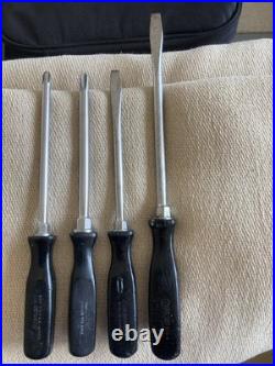 Vintage Snap On Tools Screwdrivers SSD series Old Style Black Handles