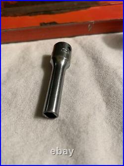 Vintage Snap-on Tools 1/4 Drive 35pc SAE Socket Set With Original Metal Case