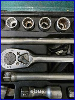 Vintage Stahlwille 512 1/2 Ratchet & Socket Set 12-Point Metric Made In Germany