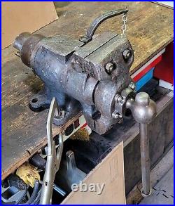 Vintage Swinden's Patent Vice Rotating Jaws Engineer Mechanic Blacksmith Vise