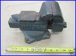 Vintage Wilton Made in USA 3.5 Machinist Vise Swivel Base Anvil Top No. 643
