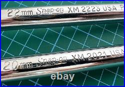 Vintage collectable snap on XM round bar 20mm 21mm 22mm 23mm ring box spanners