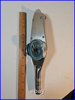 Vtg Caterpillar Snap-on Patent Torqometer 3/8 Drive 0-35 Newton Meters W Handle