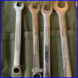 Vtg Craftsman 12 Pc Metric Combination Wrench Set 12-Pt Forged USA V? With roll