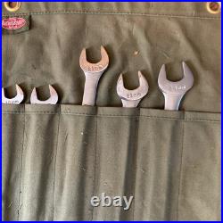 Vtg Craftsman 12 Pc Metric Combination Wrench Set 12-Pt Forged USA V? With roll