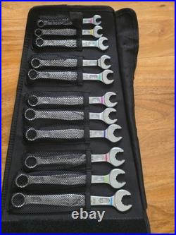 WERA 6003 11 Piece Joker Combination Ring Open End 8mm 19mm Spanner Set, 020231