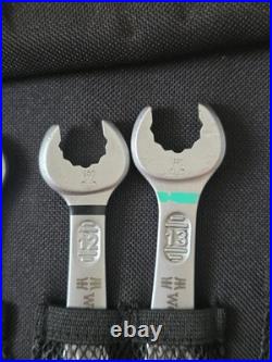 WERA 6003 11 Piece Joker Combination Ring Open End 8mm 19mm Spanner Set, 020231