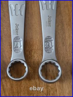 WERA 6003 11 Piece Joker Combination Ring Open End 8mm 19mm Spanner Set, 020231