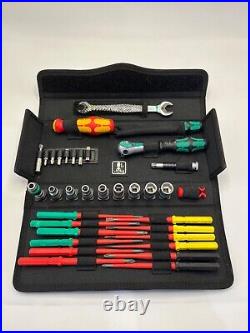 Wera 35 Piece Kraftform Kompakt VDE Screwdriver Ratchet Maintenance Kit, 135926