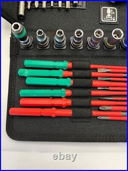 Wera 35 Piece Kraftform Kompakt VDE Screwdriver Ratchet Maintenance Kit, 135926
