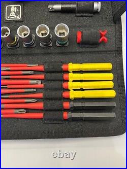Wera 35 Piece Kraftform Kompakt VDE Screwdriver Ratchet Maintenance Kit, 135926