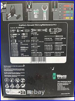 Wera 35 Piece Kraftform Kompakt VDE Screwdriver Ratchet Maintenance Kit, 135926