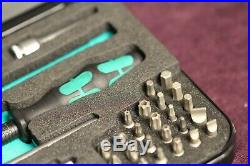 Wera Zyklop Speed Ratchet Wrench Socket Bit Set 1/4 Imperial Suitcase