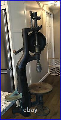 YANKEE ANTIQUE No. 1005 BENCH TABLE MOUNT HAND DRILL PRESS 1914 NORTH BROTHERS BK