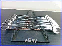 #aa080 MAC Tools Metric Knuckle Saver Combination Wrench Set USA 18-24mm
