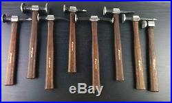 #aa765 NEVER USED! SNAP-ON SET OF 8 BODY HAMMERS